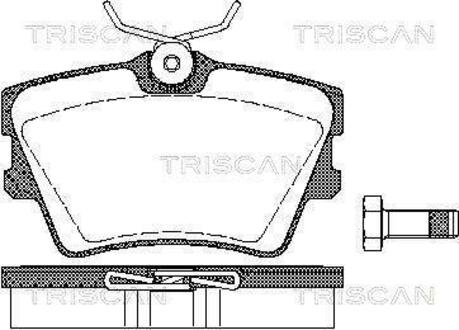 Колодки тормозные дисковые передние PKW TRISCAN 8110 29014 (фото 1)