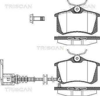 Колодки тормозные дисковые передние VAG TRISCAN 8110 29036 (фото 1)