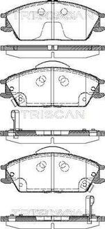 Колодки тормозные дисковые передние HYUNDAI ACCENT, GETZ TRISCAN 8110 43023 (фото 1)