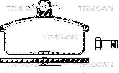 Гальмівні колодки, дискове гальмо (набір) TRISCAN 811069013 (фото 1)