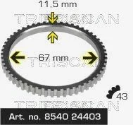 Зубчастий диск імпульсного датчика TRISCAN 854024403