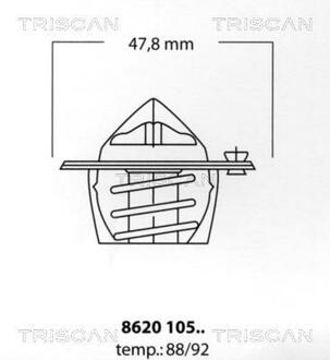 Термостат FORD (1) TRISCAN 8620 10588 (фото 1)