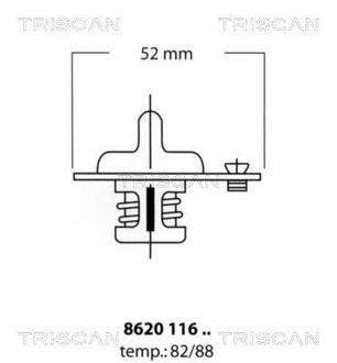 Термостат MAZDA (1) TRISCAN 8620 11688 (фото 1)