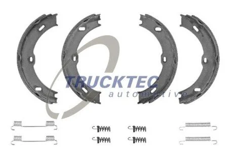 Колодки ручного тормоза, DB209-318 (с пружинками) TRUCKTEC 02.35.205