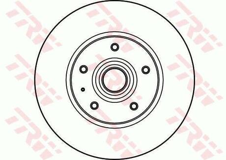 Гальмівний диск TRW DF1683S (фото 1)