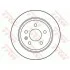 Диск гальмівний (1 шт.) MERCEDES V200/V220/V230/V280/Vito 108/Vito 110/Vito 112/Vito 1 TRW DF2794 (фото 2)