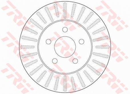 Диск гальмівний передній TRW DF6491
