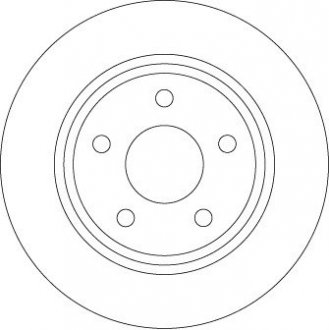 Тормозной диск TRW DF6556 (фото 1)