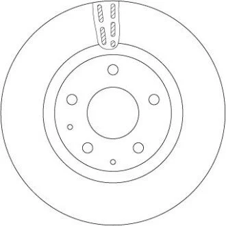 TARCZA HAM./TY┼ü/ MAZDA 3 11- TRW DF6575