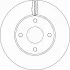 TARCZA HAM. FORD P. FIESTA 1,0-1,1/1,5 TDCI 17- TRW DF6593 (фото 1)