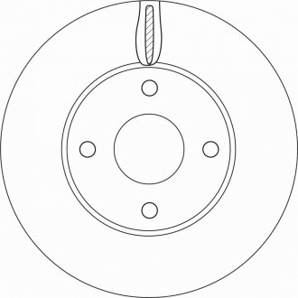 TARCZA HAM. FORD P. FIESTA 1,0-1,1/1,5 TDCI 17- TRW DF6593