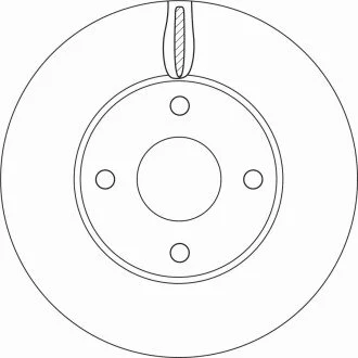 TARCZA HAM. FORD P. FIESTA 1,0-1,1/1,5 TDCI 17- TRW DF6593