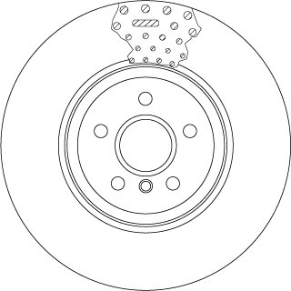 Гальмівний диск двосекційний TRW DF6605S (фото 1)