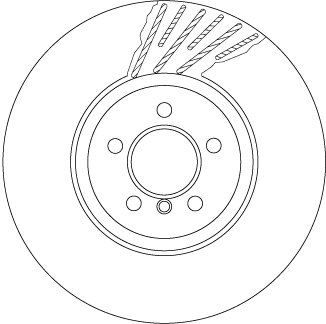 Тормозной диск двухсекционный TRW DF6613S (фото 1)