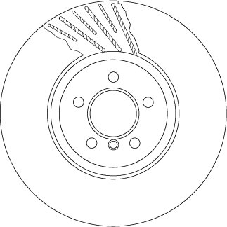 Тормозной диск двухсекционный TRW DF6614S (фото 1)