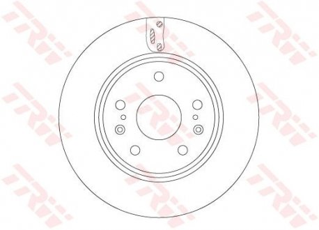 Диск гальмівний передній TRW DF6703