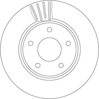 TARCZA HAM./PRZ/ NISSAN LEAF 10- TRW DF6754