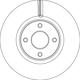 TARCZA HAM./PRZ/ FORD ECOSPORT 12- TRW DF6761S (фото 1)