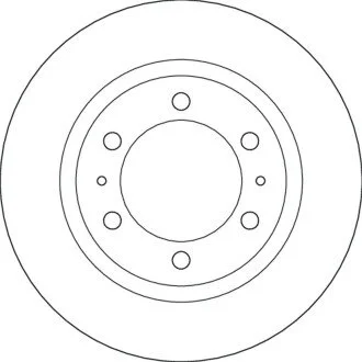 TARCZA HAM./PRZ/ TOYOTA HILUX 05- TRW DF6817S (фото 1)