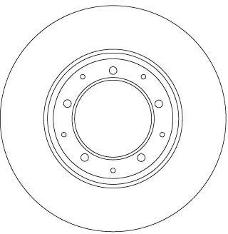 Диск гальмівний LAND ROVER T. DEFENDER 2,2-2,5TD/3,5-3,9 4X4 90-16 TRW DF6905
