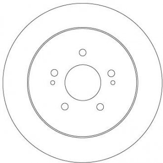 Диск гальмівний MITSUBISHI T. GRANDIS 2,0 DI-D/2,4 MIVEC 04-11 TRW DF6909