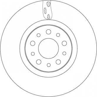 Тормозной диск TRW DF6933 (фото 1)