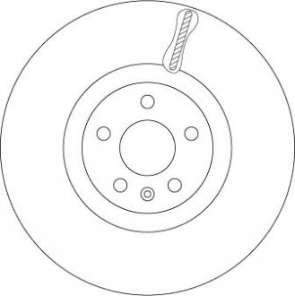 Гальмівний диск TRW DF6939S (фото 1)
