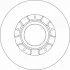 Диск гальмівний (1 шт.) FORD Transit "R D=308mm "12>> DF6963S