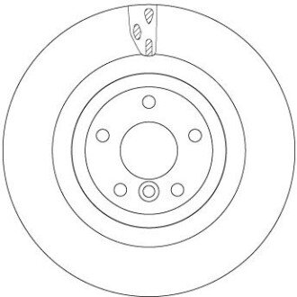 TARCZA HAM. JAGUAR T. XE/XF 2,0-3,0 15- TRW DF6969S