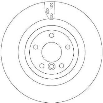 TARCZA HAM. JAGUAR T. XE/XF 2,0-3,0 15- TRW DF6969S