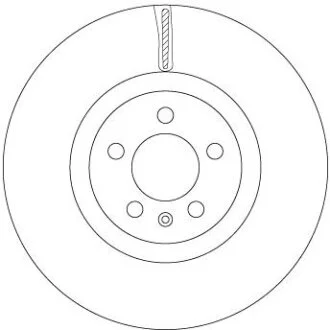 Диск гальмівний передн Лів/Прав VW POLO VI 1.0-2.0 06.17- TRW DF6983S