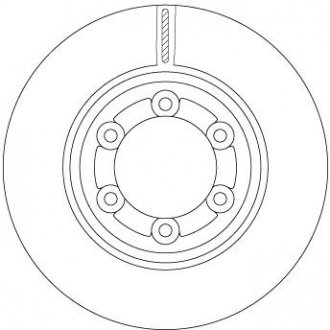 Диск гальмівний передній TRW DF6984