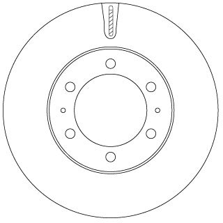 Тормозной диск TRW DF7827S (фото 1)