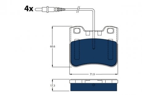 Тормозные колодки, дисковые TRW GDB1031BTE (фото 1)