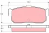 Комплект тормозных колодок, дисковый тормоз GDB1172