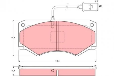 Тормозные колодки, дисковые TRW GDB1248