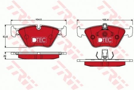 Автозапчастина TRW GDB1404DTE