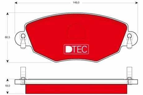 Автозапчасть TRW GDB1434DTE
