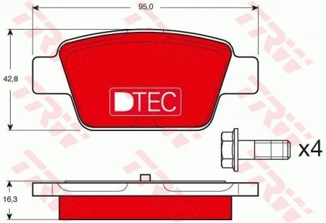 Автозапчасть TRW GDB1485DTE