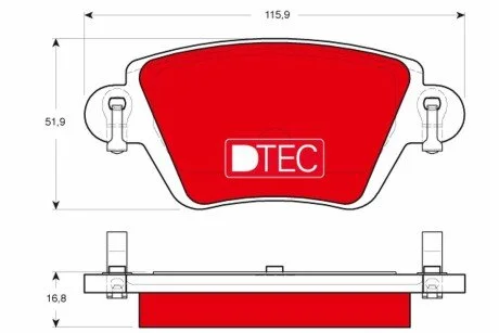 Автозапчасть TRW GDB1525DTE
