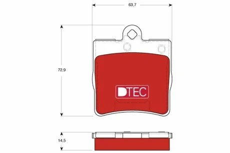 Автозапчасть TRW GDB1545DTE