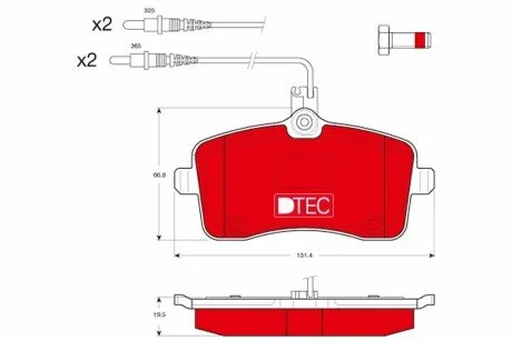 Автозапчасть TRW GDB1594DTE
