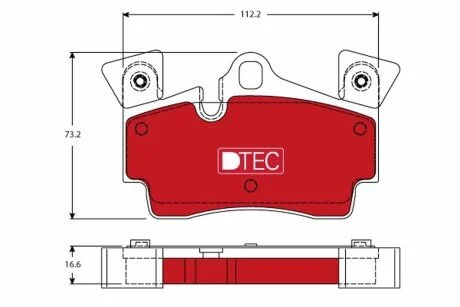 Автозапчасть TRW GDB1652DTE