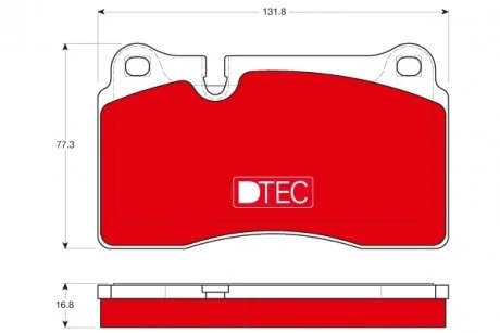 Тормозные колодки, дисковые TRW GDB1670DTE
