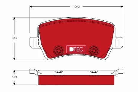 Керамічні гальмівні колодки задні TRW GDB1685DTE