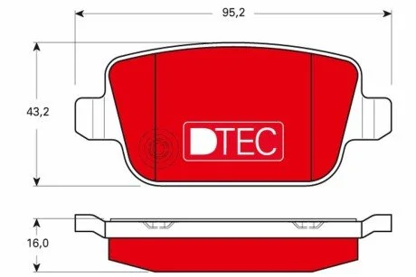 Автозапчасть TRW GDB1732DTE