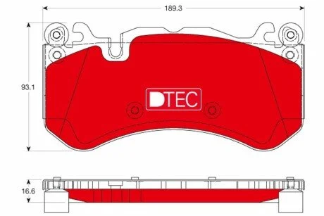 Автозапчасть TRW GDB1734DTE