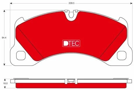 Автозапчасть TRW GDB1774DTE