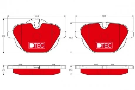 Тормозные колодки, дисковые TRW GDB1840DTE