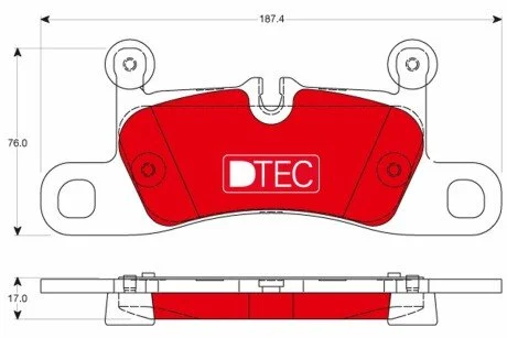 Колодки гальмівні, дискові TRW GDB1875DTE
